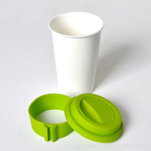 Silicone Cup Sleeve/Band, Customized Colors are Accepted, Available with Silkscreen Printing